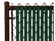 Chain Link Green Double Wall Tube™ Privacy Slat For 4ft High Fence Bottom Lock