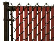 Chain Link Redwood Double Wall Tube™ Privacy Slat For 3ft High Fence Bottom Lock
