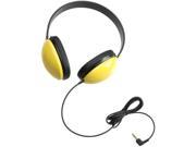 Califone 2800 YL Listening First Stereo Headphones Yellow; Specifically sized for young students; Adjustable headband comfortable for extended wear; Ideal for