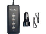 Visiontek 40W Five Port USB Car Charger