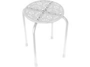 Dar Daisy Stackable Metal Stool 2 Pack White