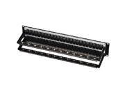 Black Box JPM808A R2 Box Feed Through 24 Port Cat 5E Network Patch Panel 24 X Rj 45