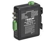 Black Box Industrial DIN Rail RS 232 RS 422 RS 485 to Fiber Driver