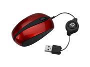 SIIG JK US0C12 S1 Red Wired Optical Mouse