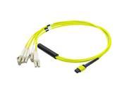 AddOn MTP 4LC S3M AO 9.84 ft. MPO to 4xLC Duplex Fanout SMF Yellow Patch Cable For Juniper
