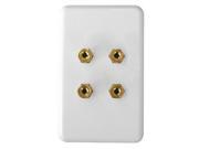 SIIG CB AU1212 S1 Two Speaker Wall Plate