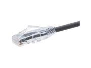 UNIRISE CLEARFIT CAT5E PATCH CABLE BLACK SNAGLESS 7FT