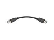 Tripp Lite USB 3.0 SuperSpeed Type A Extension Cable M F Black 6 in.