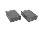 Tripp Lite HDMI over Cat5 6 Active Extender Kit w IR Control Transmitter Receiver Video Audio 1080p Up to 125 ft. B126 1A1 IR