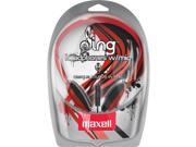 MAXELL 196149 Sing Headphone wMIC Red