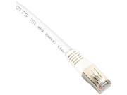Black Box Cat6 400 MHz Shielded Solid Backbone Cable FTP PVC White 25 ft. 7.6 m