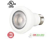 Dr. Bulbs™ 8W 50W EQ PAR20 Dimmable LED Spot Light Bulb Medium base E26 120V AC COB LED Chip CRI 80 40 Degree Beam Angle 500 lumen UL CUL Listed