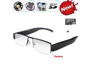 Oumeiou 8GB 1920x1080P HD Hidden Camera Glasses Eyewear Spy Cam DV Glasses Camcorder with Audio Recording Function