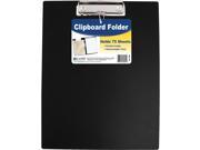 Vinyl Clipboard Folder 12.75 X9 Black