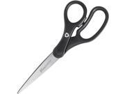 Acme United 15582 KleenEarth Basic Plastic Handle Scissors 7 in. Length Pointed Black