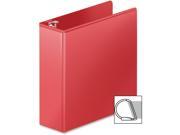 Heavy Duty D Ring View Binder w Extra Durable Hinge 3 Cap Red