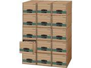 Fellowes 1231101 Super Stor Drawer Steel Plus Storage Box Letter Kraft Green 6 Carton