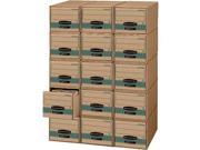 Fellowes 1231201 Super Stor Drawer Steel Plus Storage Box Legal Kraft Green 6 Carton