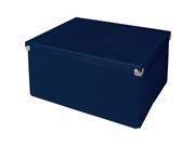 Samsill Pop n Store Mega Box Navy Blue 15.5 x8.13 x12.63