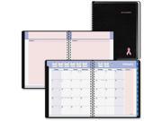 QuickNotes Special Edition Monthly Planner 7 1 4 x 9 1 8 Black Pink 2017