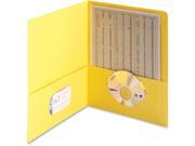 Smead 87862 Yellow Two Pocket Heavyweight Folders