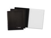 Mead 45012 Limited Wirebound Business Notebook Plus Pack 7 1 4 x 9 1 2 Black 80 Sheets 3 Pack