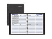 Open Schedule Weekly Appointment Book 6 7 8 x 8 3 4 Black 2017