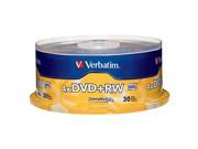 Verbatim DVD RW 4.7GB 4X with Branded Surface 30pk Spindle TAA Compliant