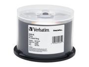 Verbatim DVD R 4.7GB 8X DataLifePlus Shiny Silver Silk Screen Printable 50pk Spindle TAA Compliant