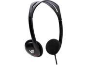 V7 HA300 2NP Lightweight Stereo Headphones Black