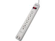 Tripp Lite TLP606USB Protect It! 6 Outlet Surge Protector 6 ft. Cord 990 Joules 2 USB Charging Ports 2.1A Gray Housing