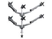 Cotytech Six Monitor Desk Mount Spring Arm 4 Quick Release Clamp Base