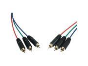 Comprehensive Pro AV IT Series 3 RCA plugs each end Component Video Cable 25ft