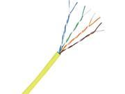 Comprehensive Cat 5e 350MHz Solid Yellow Bulk Cable 1000ft