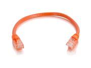 C2G Cables Cat5e Snagless Unshielded Network Patch Cable Orange 00937