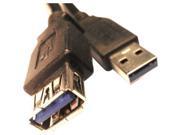 Professional Cable USB3XBK 06 6 ft. USB 3.0 Extension Black Cable
