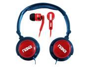 Naxa 2 In 1 Combo Super Bass Stereo Headphones Earphones