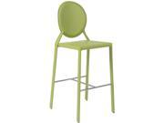 Euro Style Isabella B Bar Chair Green Leather Finish 02482GRN