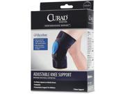 Knee Support W Pad Curad Microban Anti microbial Black