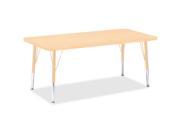 Berries Adult Height Maple Top Edge Rectangle Table
