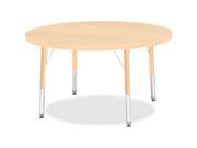 Berries Toddler Height Maple Top Edge Round Table