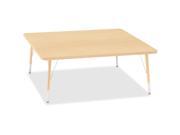 Berries Toddler Height Maple Top Edge Square Table