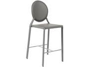 Euro Style Isabella C Counter Chair Gray Leather Finish 02481GRY