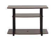 Furinno 13192EX BK Turn N Tube No Tools 3 Tier TV Stands