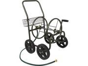 Liberty Garden 871 S Four Wheel Hose Cart with Flat Free Tires 4 Casters 10 Caster Size 35.5 Width x 22 Depth x 30.5 Height Steel Frame Bronze