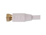 RCA 12 Foot Digital RG6 Coaxial Cable in White Color