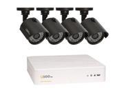 Q See 8 Channel AHD Surveillance DVR w 1TB HDD and 4 x 720P Day Night In Outdoor Security Cameras QTH8 4Z3 1