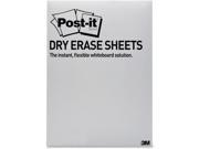 Dry Erase Surface With Adhesive Backing 7 X 11 White 15 pack