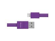Verbatim 99214 7In Flat Purple Sync Charge Lighting Cable