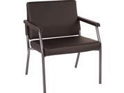 WorkSmart Guest Chair with soft PU Arms Sturdy Titanium Metal Frame